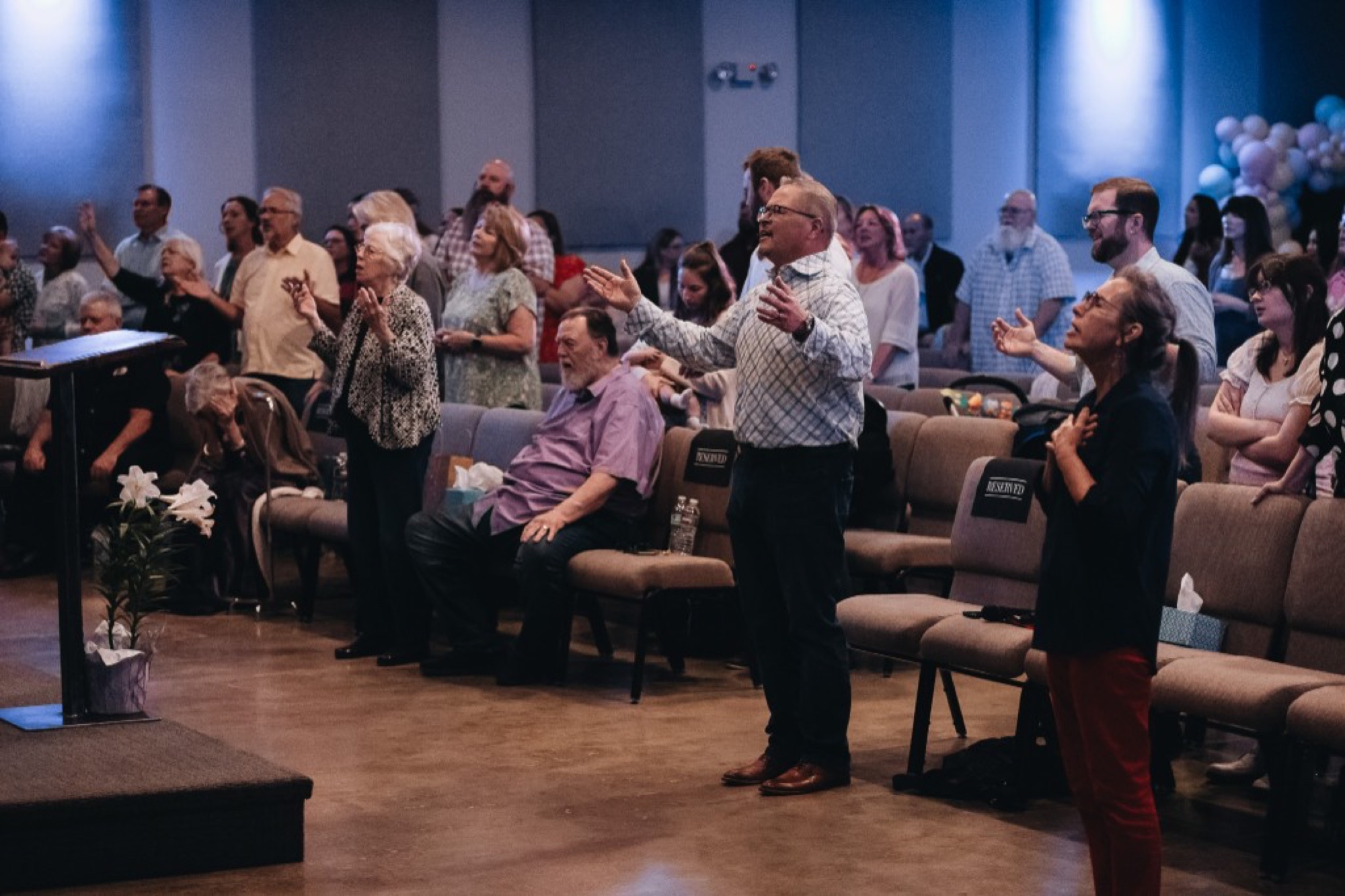 Grace Church worship service